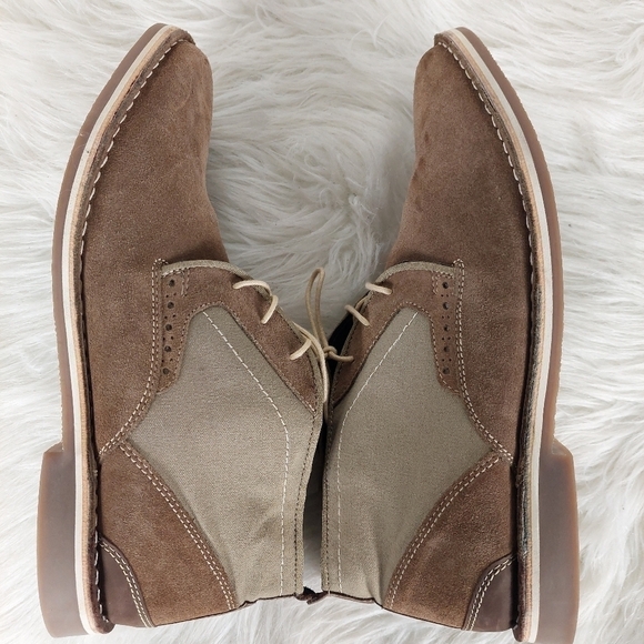 Steve Madden Men's Ankle Boots Hotshot Chukkas Lace-up Taupe/Beige Suede size 13 - Picture 7 of 9